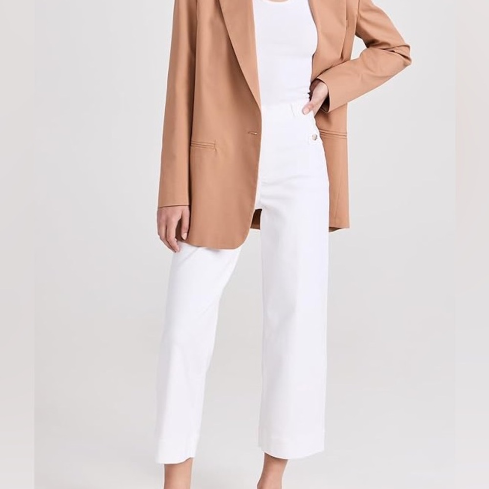 ɴᴡᴛ, Spanx, Stretch Twill Cropped White Pant, ᴍᴇᴅɪᴜᴍ
